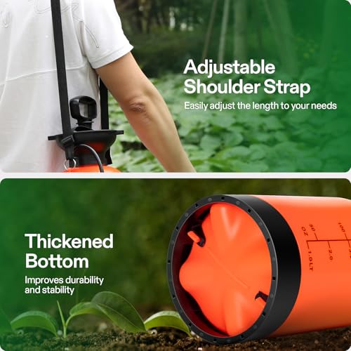 VIVOSUN 2-Gallon Pump Pressure Sprayer - color: Orange, size: 2.1 Gallons