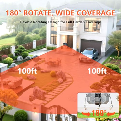 Retractable Garden Hose Reel, 1/2 in x 100ft - size: 1/2" 100FT
