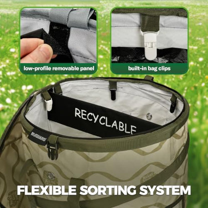 RVGUARD Pop-Up Trash Bin, Green Trash Can - color: GREEN