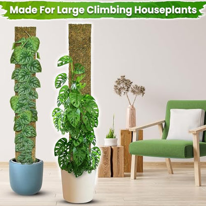 DUSPRO 59" Flat Mesh Moss Pole for Big Climbing Plants, (1pc., 59'') - size: 59" FLAT MOSS POLE