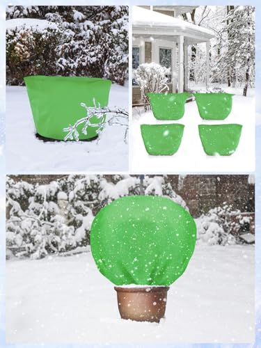 3Pcs 19.6x39.3" 70GSM Thick Plant Covers Freeze Protection for Winter Shrub - size: 19.6in x 39.3in
