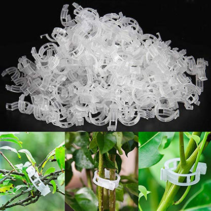 200PCS Plant Support Clips, Tomato Crop Vine Fixing Clips