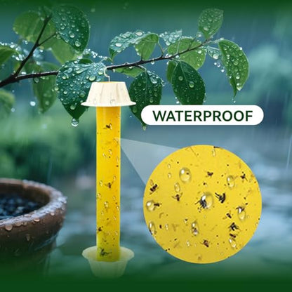 Gideal 2-Pack Yellow Sticky Fly Traps Pest Control for Indoor/Outdoor Use, Gnat Trap for Flying Plant Insect - size: 2 Pack