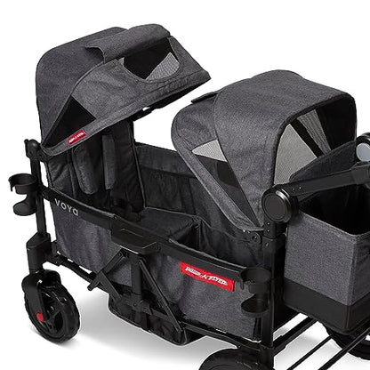 Radio Flyer Voya Stroller Wagon, for Toddlers and Kids 6+ Months, 2 Seats - size: 1.0