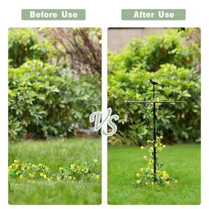32" Metal Trellis for Climbing Plants - Decorative Garden Stakes