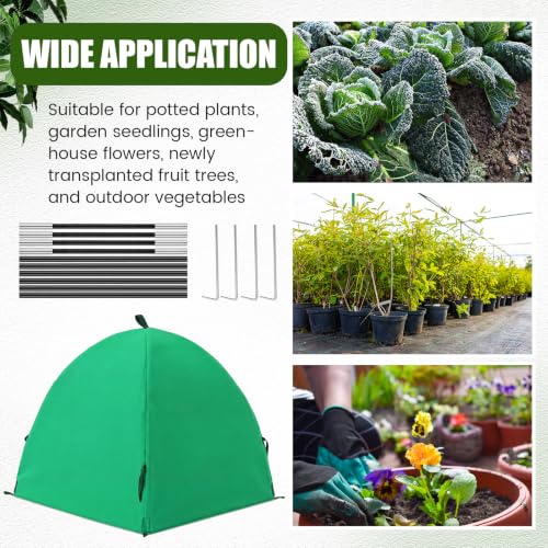 4 Pcs Plant Covers Freeze Protection 22x22x26 Inch Shrub Tent