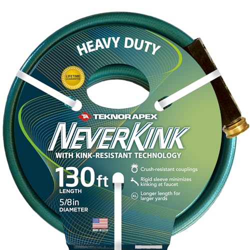 Neverkink 5/8" x 130' Heavy Duty Durable Kink Free Garden Hose - size: 5/8" x 130', style: Neverkink Heavy Duty