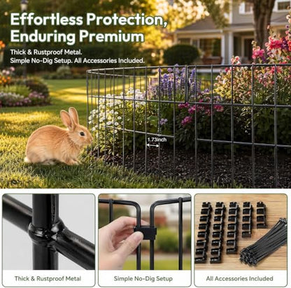 25 Pcs Animal Barrier Wire Fence Garden Fencing Animal Barrier