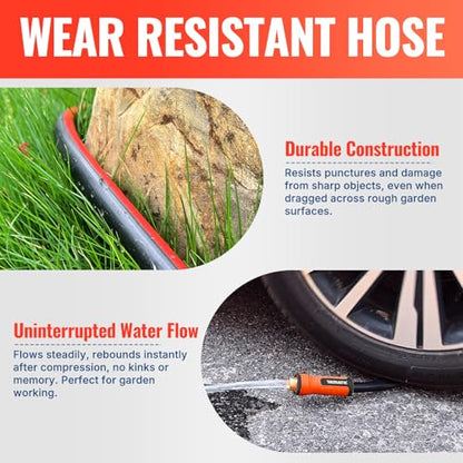 YAMATIC 3ft Short Garden Hose, 5/8in I.D. Flexible Lightweight Leader Hose - size: 3' feet