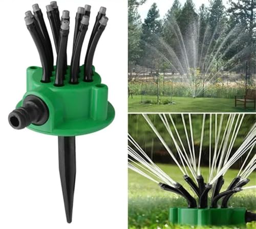 2pcs 360 Degree Garden Automatic Multi Sprinkler Garden Lawn Sprinklers Roof Cooling Sprinklers Watering Gardening Tools Housewarming Gift