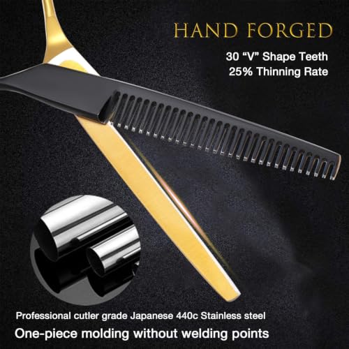 JASON Hair Thinning Scissors Shears - 6" Professional Blending Texturizing - size: 1 Count (Pack of 1)