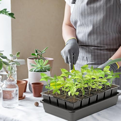 EBaokuup 8 Pcs 24-Cell Replacement Capillary Mats-13 x 8 Inches Self Watering Seed Starting Mat-Capillary Mats for Indoor Gardening Greenhouse Plant Seed Starting - color: 24cell-8pcs