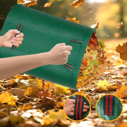 80 Gallon Reusable Yard Waste Bags, 3 Pack, Lawn and Leaf Bags