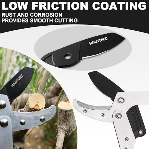 HAUTMEC Replacement Blade for Telescopic Anvil Loppers HT0149, CR-V Steel, Low-Friction Teflon Coating, HT0460 - color: Replacement Blade