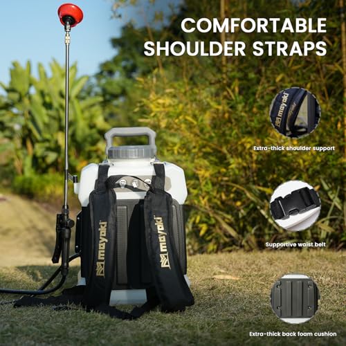 3Gal Lawn Garden Backpack Sprayer Compatible with Dewalt 20V Battery