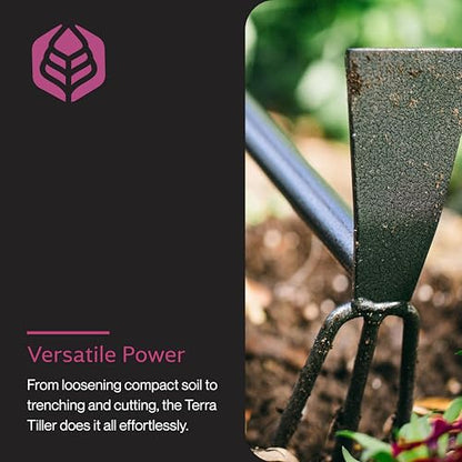 Yard Butler Terra Tiller Hand Cultivator, Rust-Resistant, ITT-4T - style: Tiller