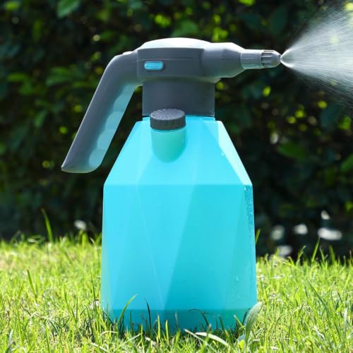 Electric Spray Bottle 3L, Rechargeable Plant Mister with Battery Powered (with Swivel Nozzle) - color: Blue, size: with Swivel Nozzle