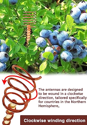 6 Pack 17" Copper Garden Stakes for Plant, Electroculture Copper Wire Rod - color: 6Pack 17Inch