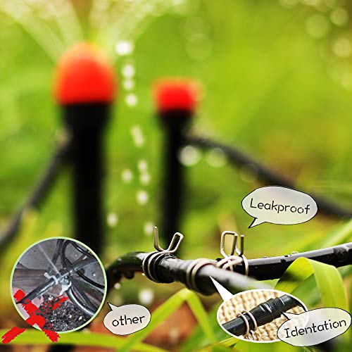 1/4" Irrigation Hose Clamp, Firm and Leak-Proof, Easy to Install, Solution for Leaking of Drip Irrigation Kit Connector, Irrigation Fit, Irrigation part, 100pcs
