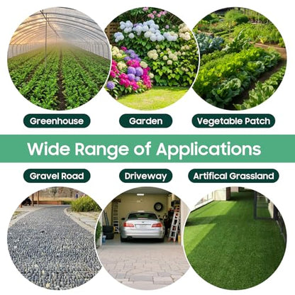 4 ft x 100 ft Weed Barrier Landscape Fabric, 3.2 oz, 30 Staples - size: 4*100FT