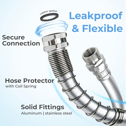 50 ft Sliver Hybrid Garden Hose 5/8”, Greens Word, Male to Female Fittings - size: 5/8 in. x 50 ft.
