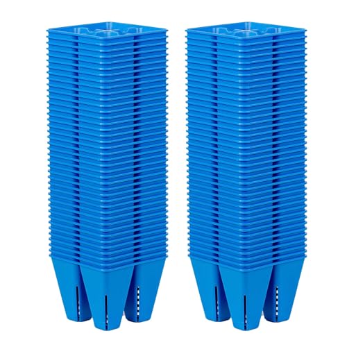 Bootstrap Farmer 80 Pack of Blue 4 Cell Inserts for 1020 Trays | Heavy Duty Seed Plugs with Air Prune Slits for Stronger Roots | Made in USA - color: Blue, size: 80-pack