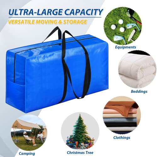 Extra Large Storage Bags, 168 Gallon XXL Jumbo Large Moving Bags Heavy Duty - color: Blue - 1 PACK, size: 65" X 30" X 20"