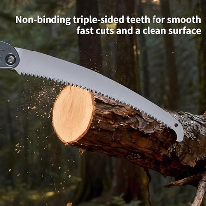 Folding Saw, Wooden Handle - color: 31in