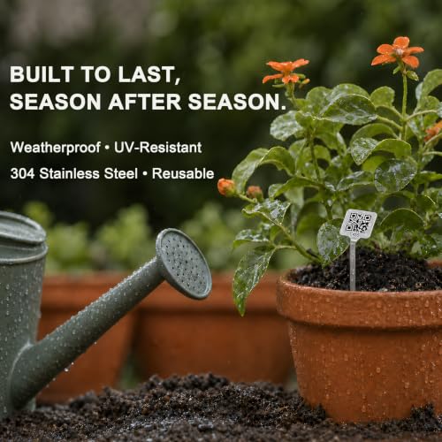 QR Plant Labels, Scan-to-Record Plant Care Tracker, 10 pcs - size: 10pcs