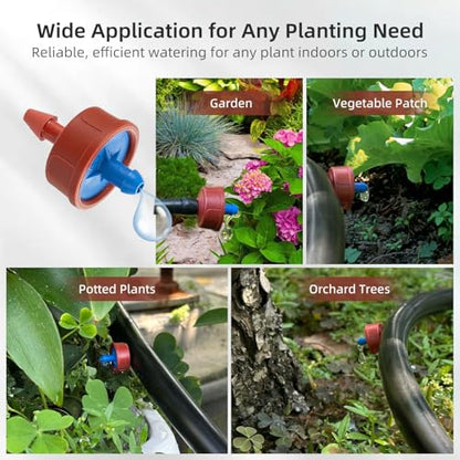 30PCS 0.5 GPH Pressure Compensating Drip Irrigation Spot Watering Drippers/Emitters, Self-Cleaning Constant Flow Drip Irrigation Emitters Heads Irrigation Drippers Parts for Drip Irrigation System - color: 30PCS, size: 0.5 GPH