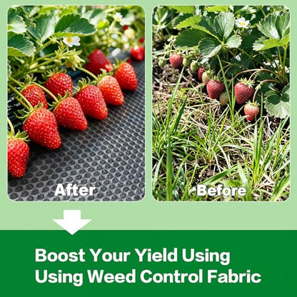 4oz Non-Woven Geotextile Weed Barrier Fabric, 3FTx50FT Heavy Duty Durable Landscape Fabric for Gardening, Landscaping, Erosion Control, French Drains, Ground Cover, Construction Projects (WN3X50) - style: WN3X50