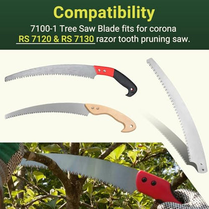 7100-1 Pruning Saw Blade 13" Replacement for Corona RS 7120 Tree Pruner