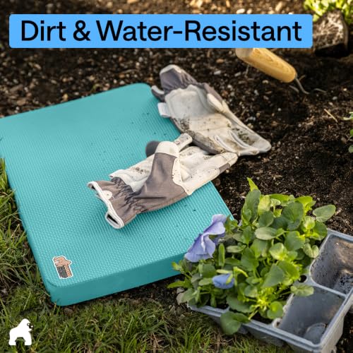 GORILLA GRIP® Extra Thick Foam Kneeling Pad for Gardening 17.5x11 Turquoise - color: Turquoise