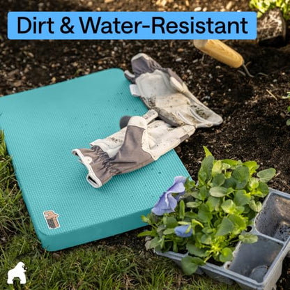 GORILLA GRIP® Extra Thick Foam Kneeling Pad for Gardening 17.5x11 Turquoise - color: Turquoise
