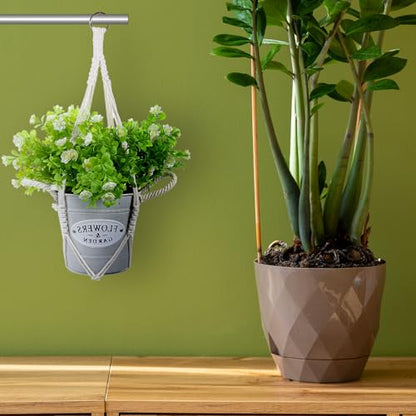 Macrame Plant Hanger 2 Pack Hanging Planters Baskets for Indoor Plant