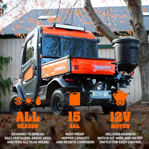 Buyers Products UTVS16 150 lb UTV ATV Receiver Mount Broadcast Spreader