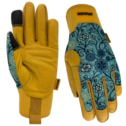 Cute Pattern Gardening Gloves,Thornproof Garden Glove,Gardener Gift - color: 1 Pair Per Pack-blue, size: Small