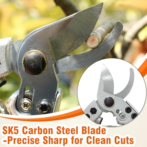 Gardzen 8" Bypass Prunning Shear Garden Scissors
