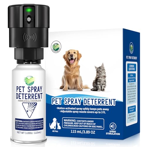Motion Activated Pet Spray Deterrent for Cat & Dog[1 Pack] Black - color: Black-1 PACK
