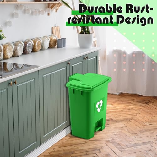 Geiserailie 1 Set 15L Green Compost Bin Kitchen - size: 15l