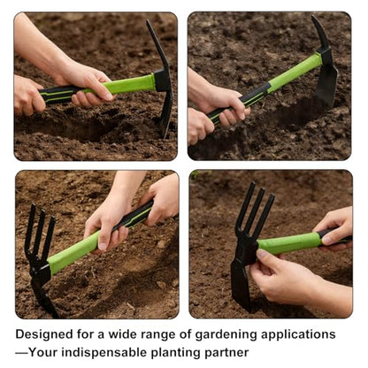2pcs Garden Hoe and Hand Rake Set