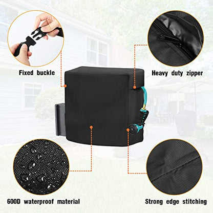 Garden Hose Reel Cover for Giraffe Tool AW40 1/2"x130ft-24x13x19.7" - size: 24"L x13"Wx 19.7"H