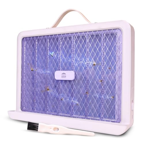 WBM Smart Electric Bug Zapper, High-Voltage LED UV Light Trap for Mosquitoes, Portable & Wall-Mountable with Safety Mesh Protection, Indoor and Outdoor Use
