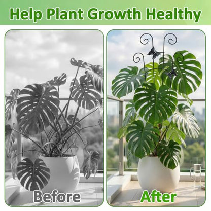 Monstera Plant Support - 32.6 Inch Tall Trellis with 2 Pack Plant Stakes for Your Large Climbing Monstera Deliciosa | Indoor Plant Climbing Frame for Potted Growth - size: 2-Pack Butterfly Plant Support