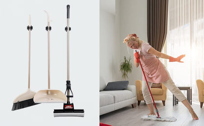 JAMEND CLXP 12PCS Broom and Mop Holder, Heavy Duty Garden Tool Organizer Rack Rake and Shovel Handle, Stainless Steel Mop Hanger. Wall Mounted with Screws.Matte Black - color: Matte Black, size: 12