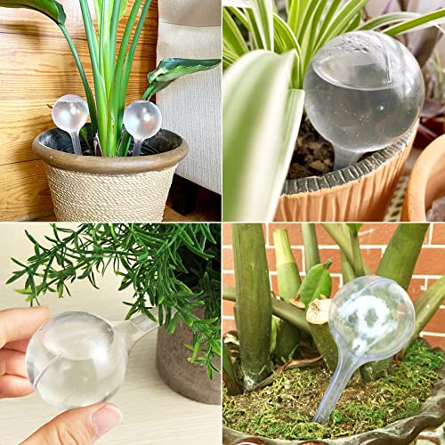 Pynqdfu 8 Pcs Clear Plant Watering Globes,Plastic Self Watering Bulbs Ball,Garden Water Device for Plant Indoor Outdoor(Small) - size: 8 Small