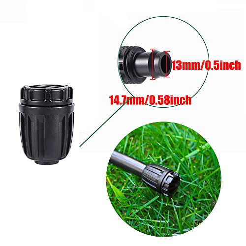 10 Pack 1/2 inch Irrigation Fittings End Plugs Connectors Anti-Drip - size: 1/2 inch End Plug