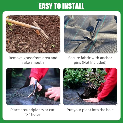 Weed Barrier Landscape Fabric Heavy Duty 4 Ft X 105 Ft