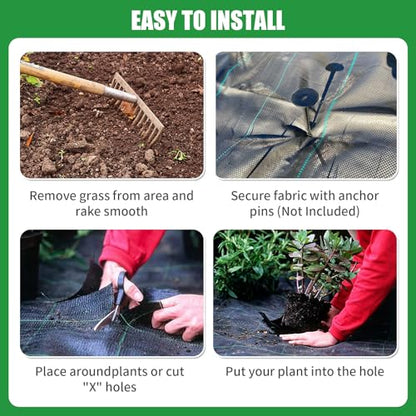 Weed Barrier Landscape Fabric Heavy Duty 4 Ft X 105 Ft
