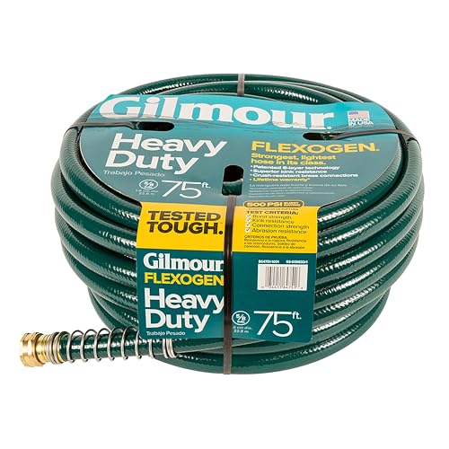 Gilmour 864751-1001 75ft Heavy Duty Flexogen Garden Hose, 5/8" Diameter - size: 5/8" x 75'